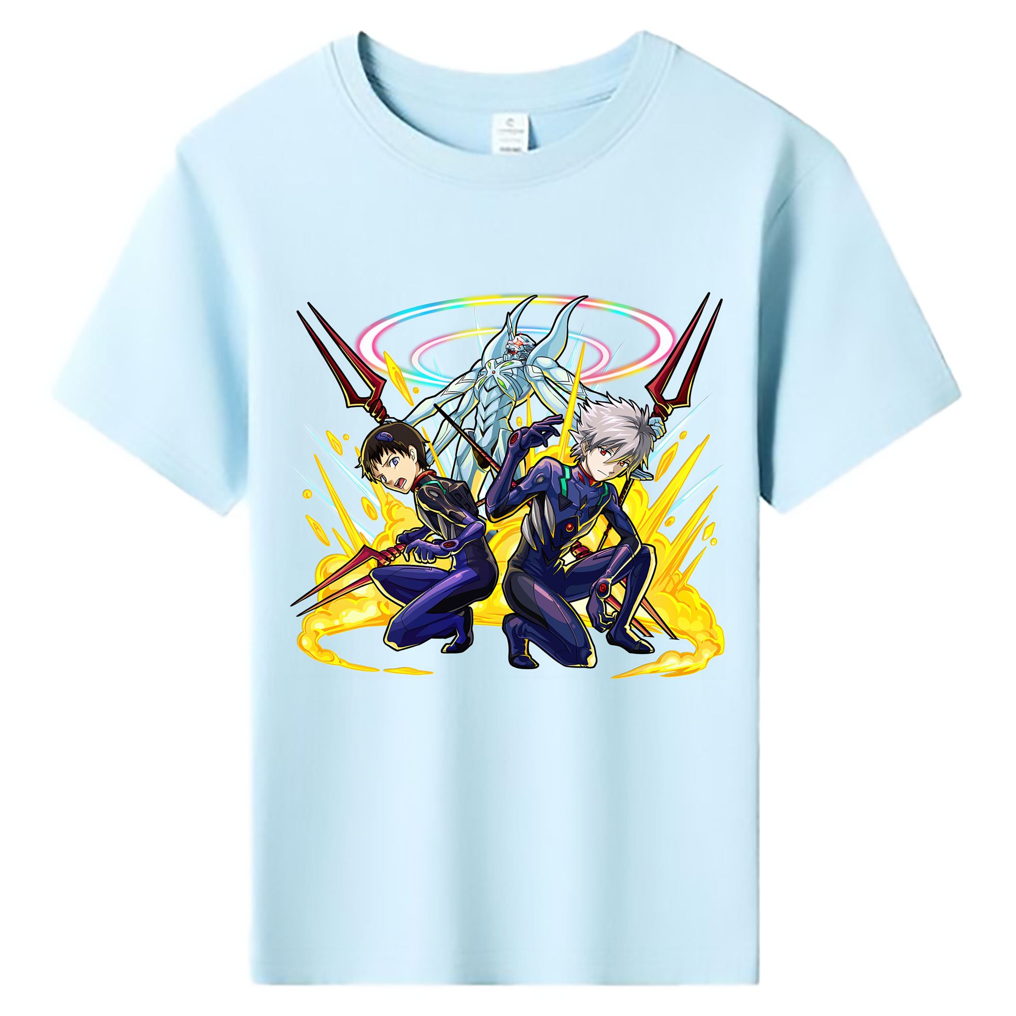 （画像用） EVA 新世紀エヴァンゲリオン 綿100％キッズTシャツ（フロントプリント）